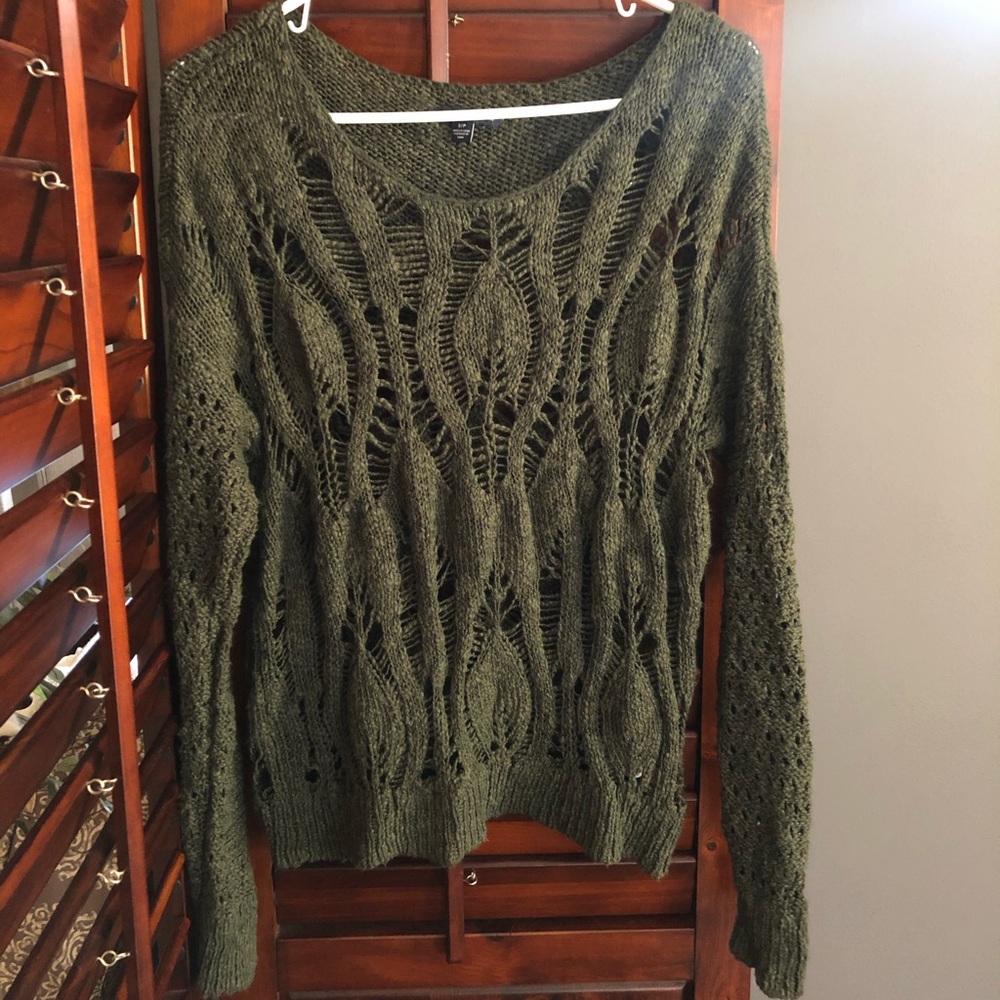 American Eagle Green Sweater